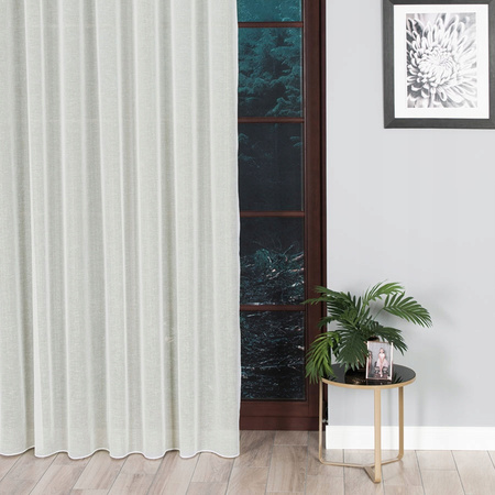 Firana Gotowa Kremowa Taśma Połyskuje sz.500x300