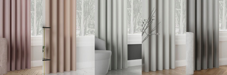 Zasłona Wodoodporna Dom Taras Taśma Wave sz100x240