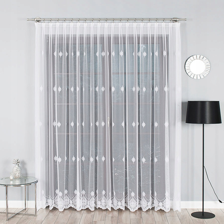 Firany Gotowe Haftowana Styl Lill Taśma sz.450x190