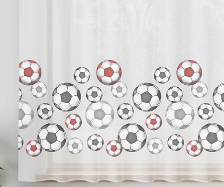 Firana Gotowa Dziecięc Woal Piłka Taśma sz440x155