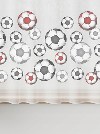 Firana Gotowa Dziecięc Woal Piłka Taśma sz590x155