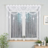 Żakardowa Makrama Biała Gotowa Firana Boho 160x160