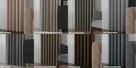 Zasłony Półzaciemniające Zasłona Dwustronna Struktura Z Taśmą Hit sz240x170