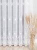 Firana Mało Podatna na Zagniecenia Z Etaminy Haftowana z Taśmą szer.500x270