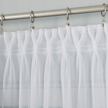 Firana Gotowa Dziecięca Woal Misie Taśma sz600x155