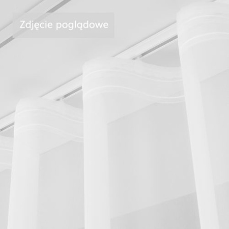 Firana Sable Woal Biała Na Taśmie Wave sz.200x170