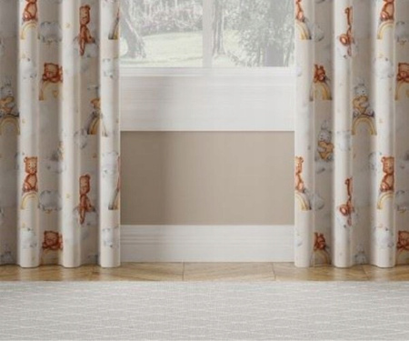 Zasłona sz 240x130 Pokój Dziecka Misie Z Taśmą