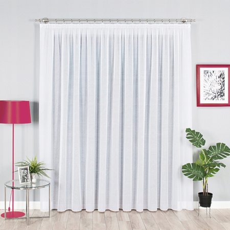 Firana Sable Na Woalu Biała Na Taśmie sz.230x110
