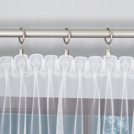 Firana Biała Z Taśmą Grecki Tiul Lekka sz.600x290