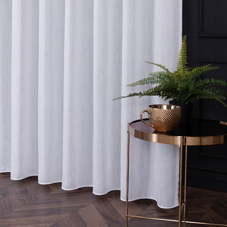 Firana Biała Batyst Szykowna Na Taśmie sz.380x150