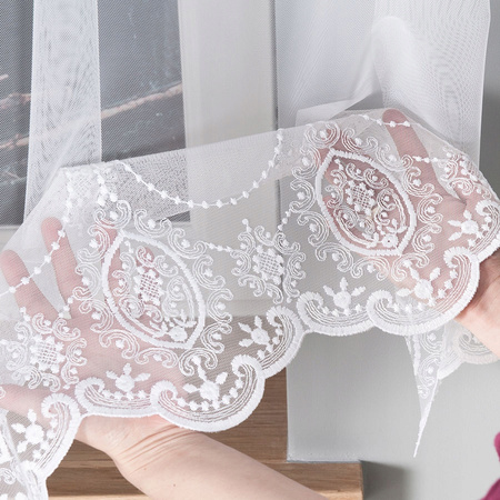 Firany Gotowe Haftowana Styl Lill Taśma sz 370x100