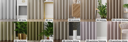 Zasłona Wodoodporna Na Okno Taras zTaśmą sz190x290