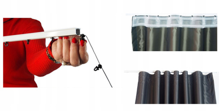 Firana Sable Woal Kremowa Na Taśmie Wave sz290x270