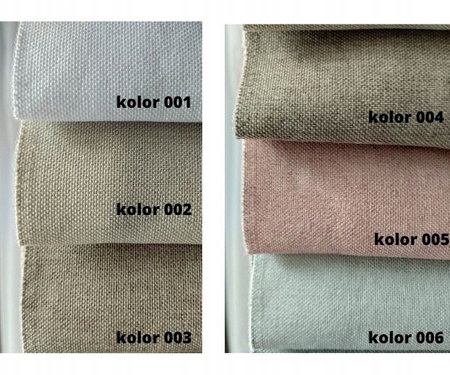 Zasłona Z Taśmą Matowa Naturalny Splot sz.230x290
