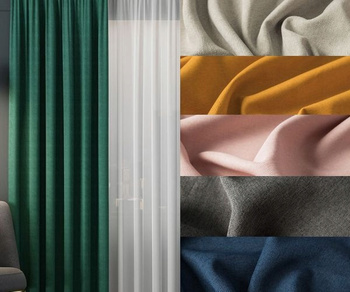 Zasłona Z Taśmą Matowa Naturalny Splot sz.340x290