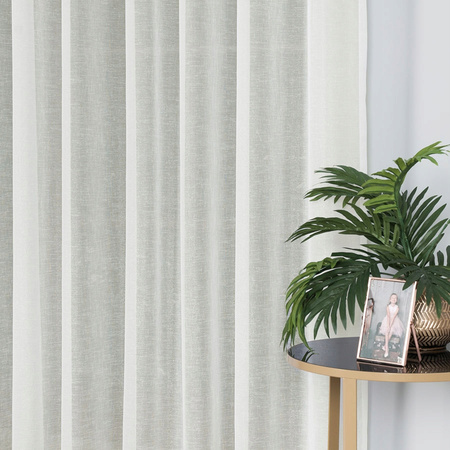 Firana Gotowa Kremowa Taśma Połyskuje sz.220x300