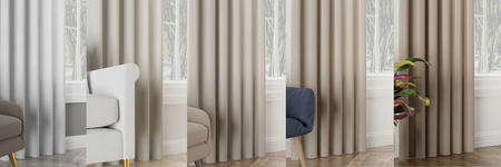 Zasłona Wodoodporna Dom Taras Taśma Wave sz100x240