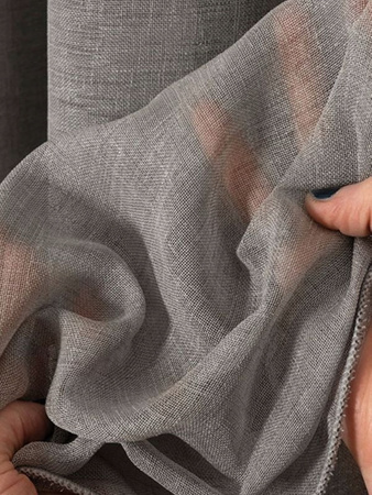 Firana Na Taśmie Szara Matowa Struktura sz.360x310