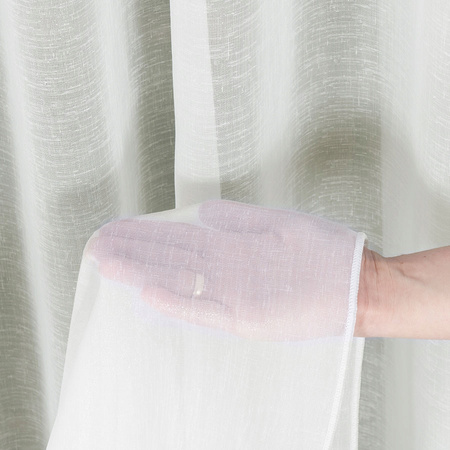 Firana Gotowa Kremowa Taśma Połyskuje sz.500x300