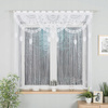 Żakardowa Makrama Biała Gotowa Firana Boho 160x160