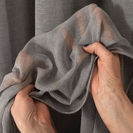 Firana Na Taśmie Szara Matowa Struktura sz.360x310