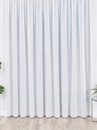 Firana Sable Woal Biała Na Taśmie Wave sz.400x100