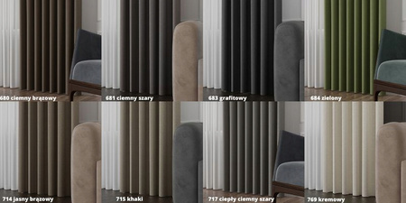 Zasłony Półzaciemniające Zasłona Dwustronna Struktura Z Taśmą Hit sz240x170