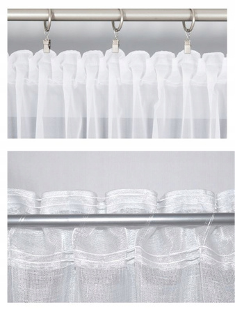 Zasłona Z Taśmą Matowa Naturalny Splot sz.230x290