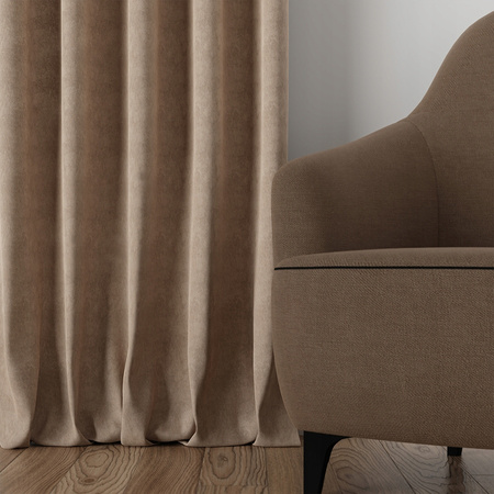 Zasłona sz.330x130 Welur Z Taśmą Marszczącą Kolory