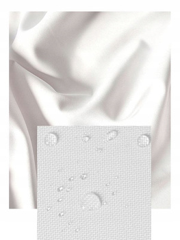 TKANINA WODOODPORNA NA METRY BIAŁA sz.160cm/w.0,5m