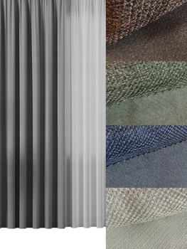 Zasłony Półzaciemniające Zasłona Dwustronna Struktura Z Taśmą Hit sz500x290