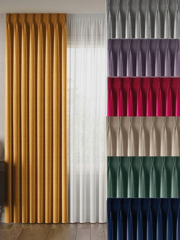 Zasłona Na Flexie Velvet Gama kolorów sz.230x160