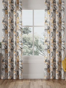 Zasłona Z Taśmą Dekoracyjna Stylowa Liść sz100x110