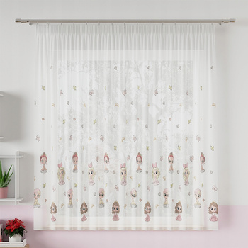 Firana Gotowa Dziecięca Woal Lalka Taśma sz320x155